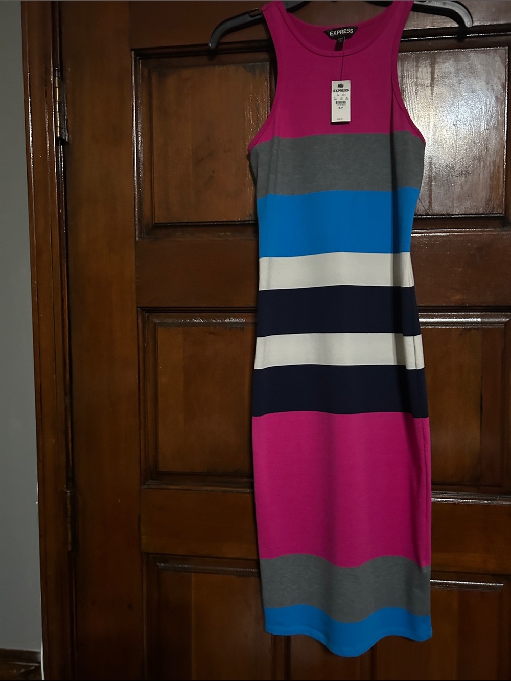 Striped sleeveless dress